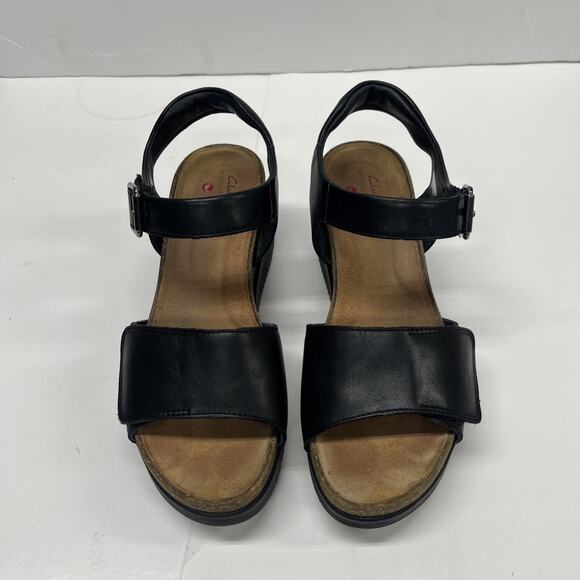 Clarks Black Women's Sandals - Picture 5 of 13